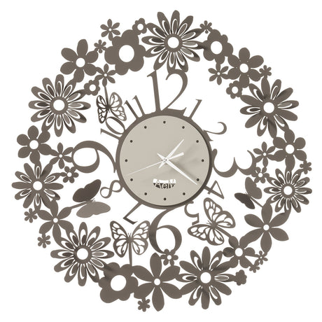 Orologio da parete Margherite Arti & Mestieri in metallo design floreale