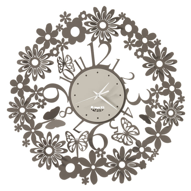 Orologio da parete Margherite Arti & Mestieri in metallo design floreale