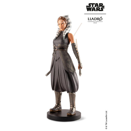 Scultura Ahsoka Tano Lladrò in porcellana decorata 56x24 cm