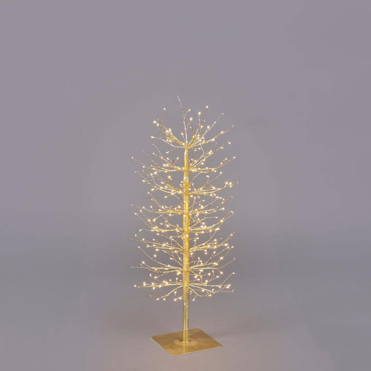 Faggio luminoso EDG in metallo oro con 320 LED 90x40 cm