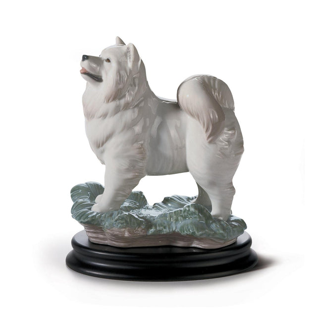 Statuetta Il Cane Lladrò in porcellana bianca 18x15 cm segno zodiacale