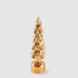 Pino Twist EDG in vetro dorato con luci LED e musica 35x9,5 cm