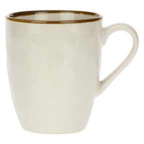 Tazza mug Concerto Rose & Tulipani in stoneware color avorio 430 ml