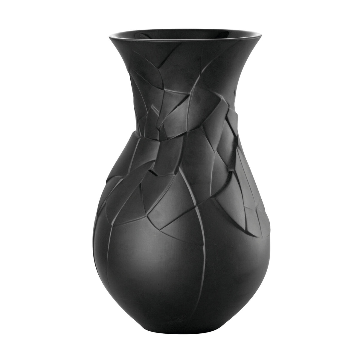 Vaso Vase of Phases Rosenthal in porcellana nera 30 cm