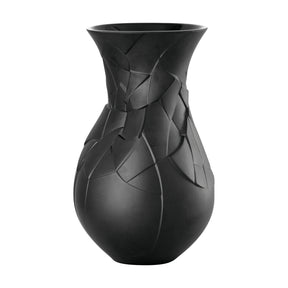 Vaso Vase of Phases Rosenthal in porcellana nera 30 cm