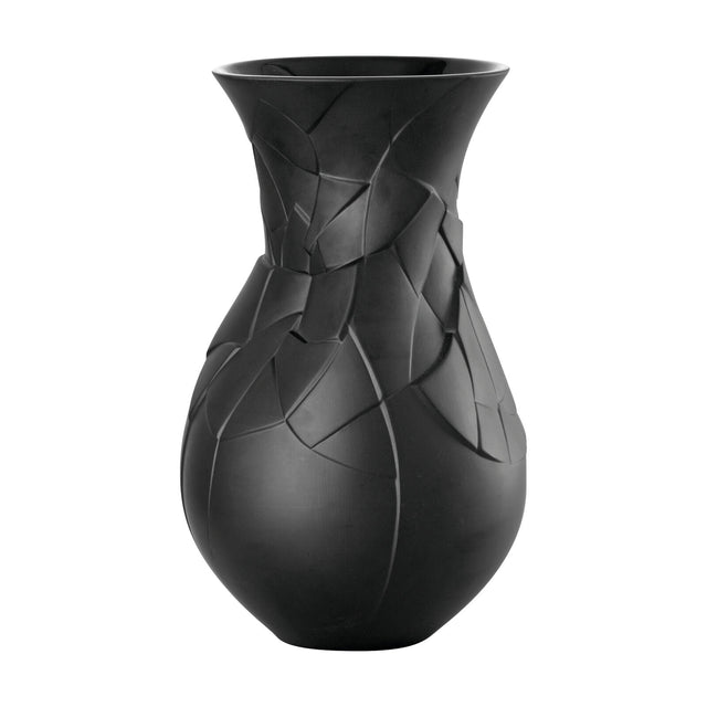 Vaso Vase of Phases Rosenthal in porcellana nera 30 cm