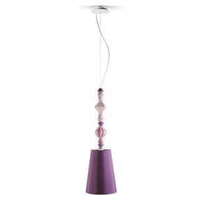 Lampada a sospensione Belle De Nuit II Lladrò in porcellana 170cm