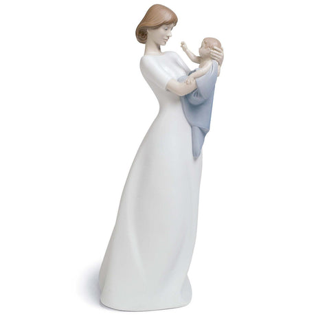 Statuina Il Tesoro Della Mamma Lladrò in porcellana opaca 32x14 cm