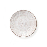 Piatto piano Serendipity Brandani in stoneware bianco diametro 27,5 cm