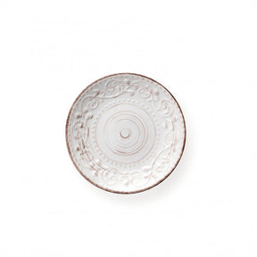 Piatto frutta Serendipity Brandani in stoneware bianco 21 cm
