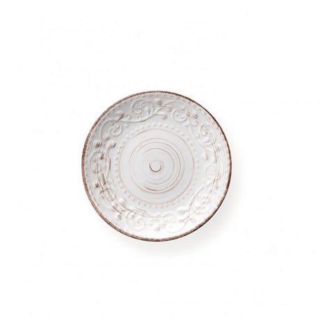 Piatto frutta Serendipity Brandani in stoneware bianco 21 cm