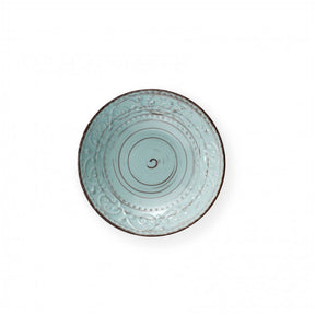 Piatto fondo Serendipity Brandani in stoneware color turchese 20 cm