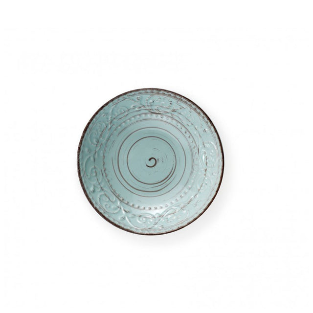 Piatto fondo Serendipity Brandani in stoneware color turchese 20 cm