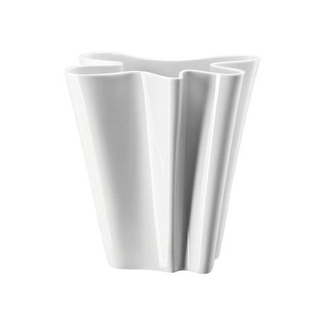 Vaso Flux Rosenthal in porcellana bianca design 26 cm