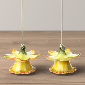 Set due campanelle Mini Flower Bells Villeroy & Boch in porcellana 4x5 cm