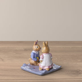 Statuina Bunny Tales Villeroy & Boch in porcellana mamma e figlia 8 cm
