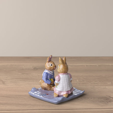 Statuina Bunny Tales Villeroy & Boch in porcellana mamma e figlia 8 cm