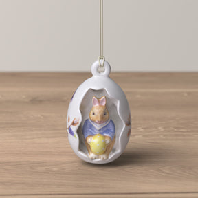 Uovo di Pasqua Bunny Tales Villeroy & Boch in porcellana decorata 7 cm