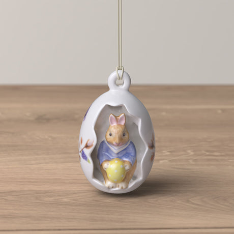 Uovo di Pasqua Bunny Tales Villeroy & Boch in porcellana decorata 7 cm