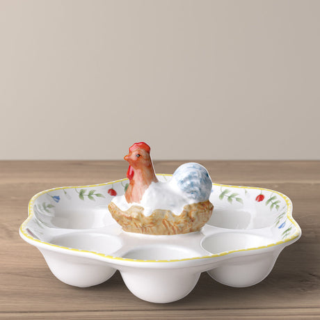 Piatto porta uova Spring Awakening Villeroy & Boch in porcellana 20 cm