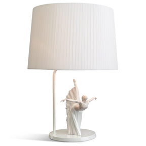 Lampada da tavolo Giselle Arabesco Lladrò in porcellana 57x40 cm