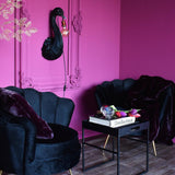 WERNS Wall Lamp Applique Petra Black Swan 23x58cm Resin