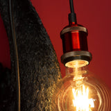 WERNS Wall Lamp Applique Petra Black Swan 23x58cm Resin
