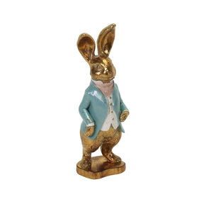 Coniglio Bambino Werns in resina 21,5 cm decorazione pasquale