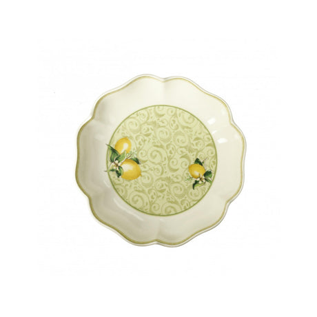 Insalatiera Limoni Brandani in porcellana decorata diametro 24,5 cm