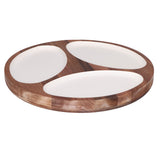 Antipastiera Libeccio La Porcellana Bianca in legno smaltato 30,5 cm