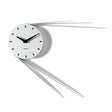 Orologio da parete Traslo Arti e Mestieri in ferro bianco marmo 43x56 cm
