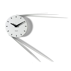 Orologio da parete Traslo Arti e Mestieri in ferro bianco marmo 43x56 cm