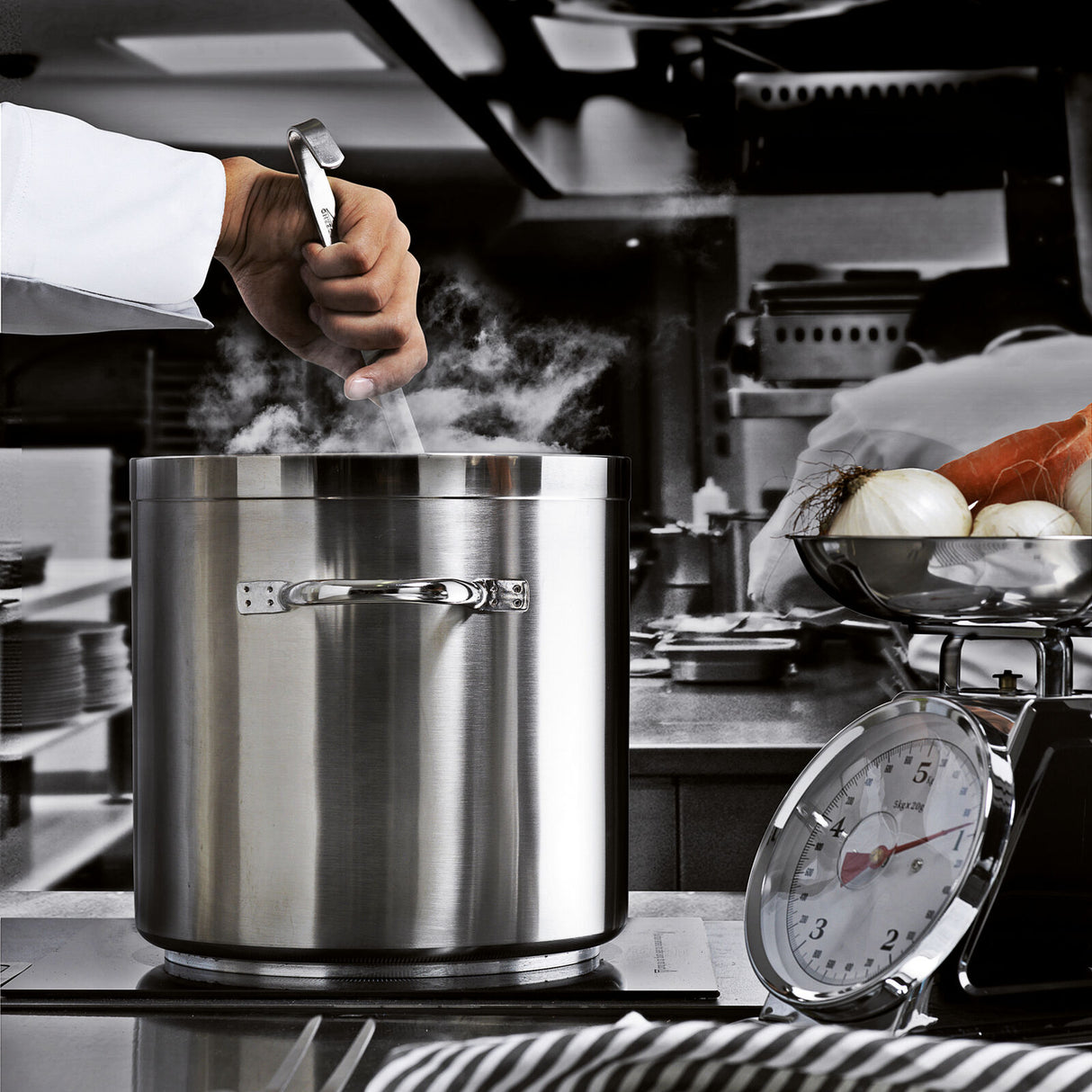 PADERNO Pentola Bassa 28cm Serie 1100 Grand Gourmet Acciaio Inox 14,5 LT