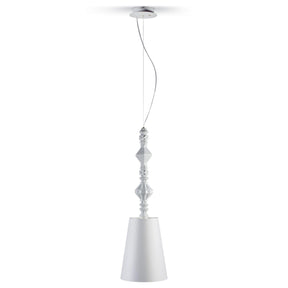 Lampada a sospensione Belle de Nuit Lladrò in porcellana 170x23 cm