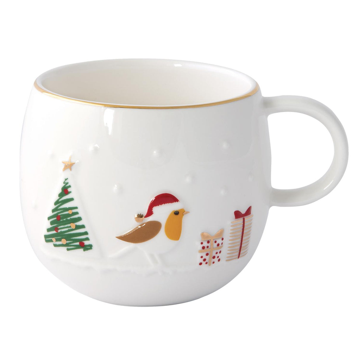 Tazza mug Let It Snow Easy Life in porcellana con decoro natalizio 400 ml