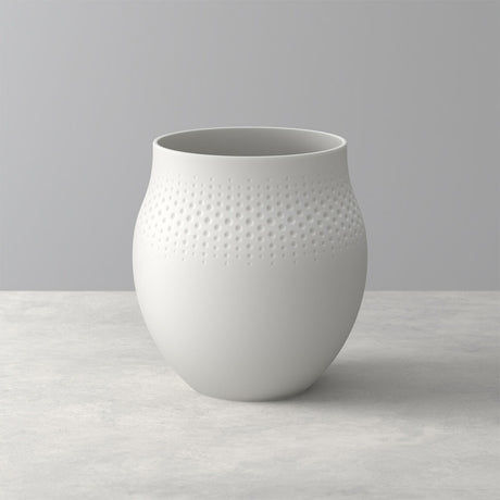 Vaso Carré Manufacture Collier Villeroy & Boch in porcellana opaca 17 cm