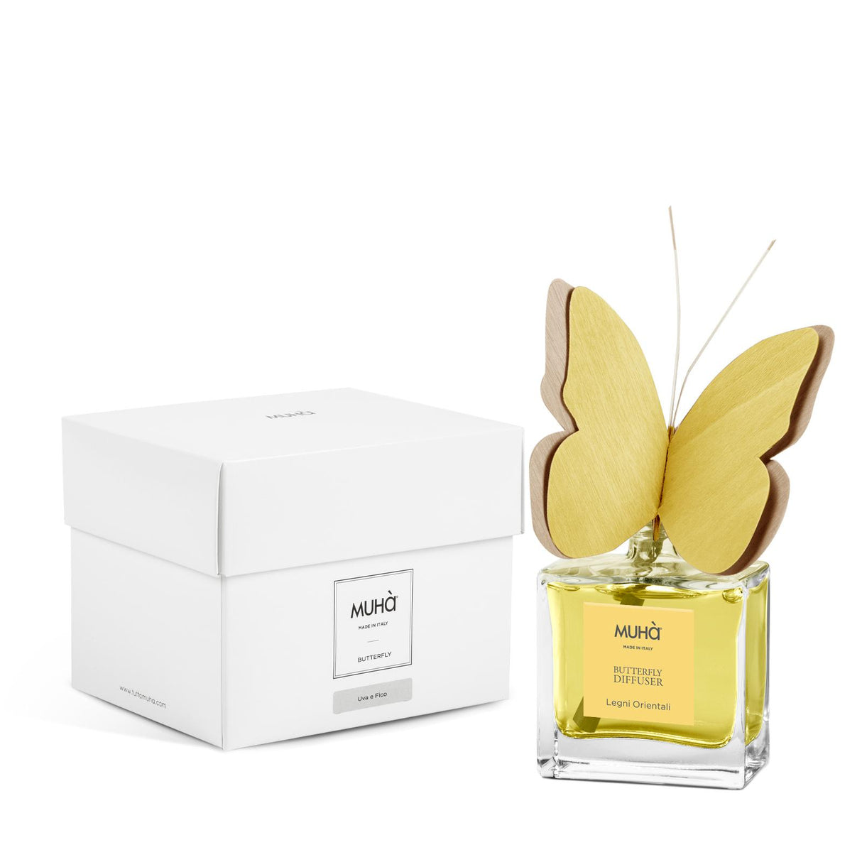 MUHA'  Profumatore D'Ambiente Diffusore Butterfly 50ml Legni Orientali