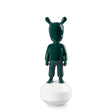 Scultura The Guest Lladrò in porcellana verde scuro 30x11 cm