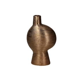 Vaso Eufemia Rituali Domestici in ceramica oro 12x8x20 cm