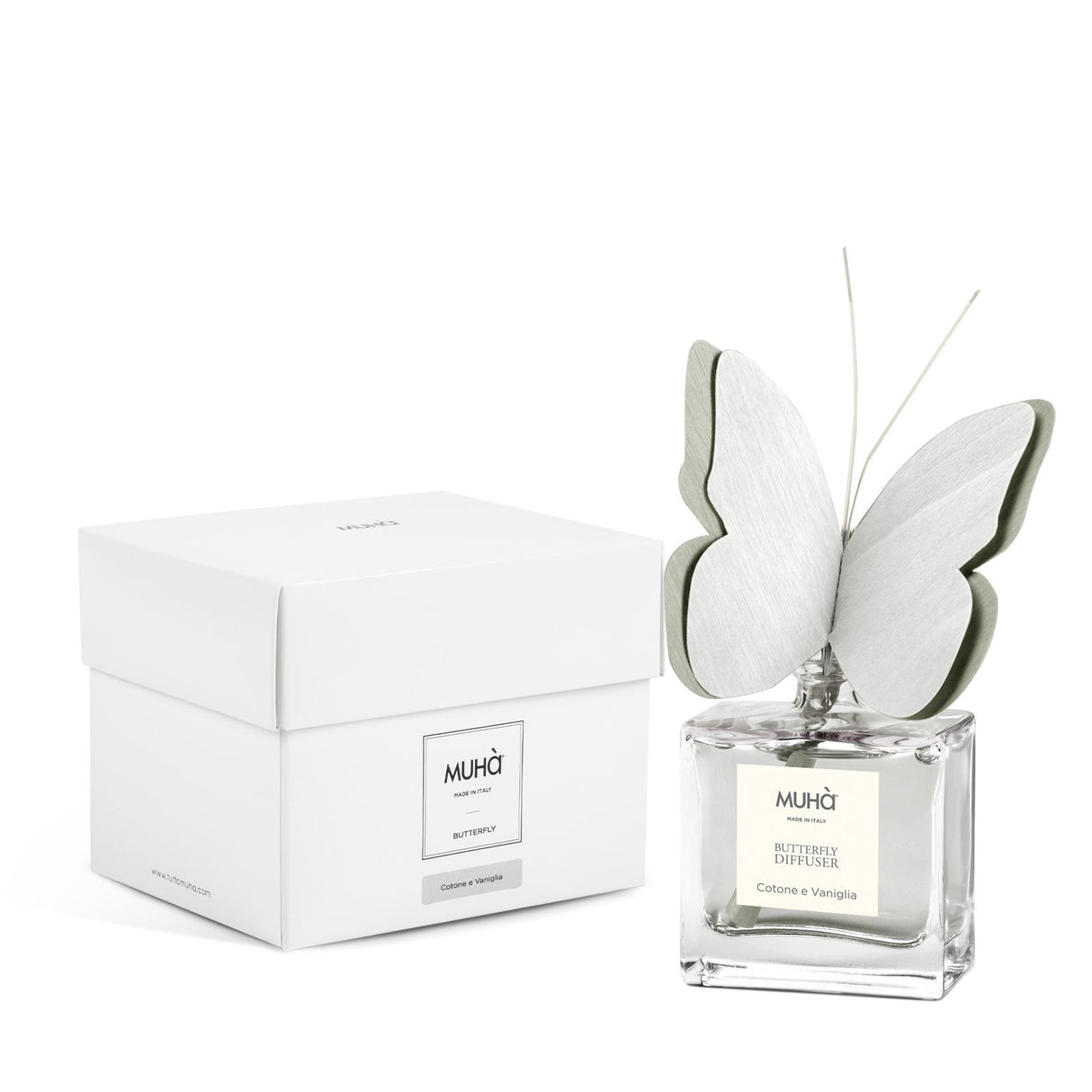 MUHA' Butterfly 50ml Air Freshener Cotton &amp; Vanilla Diffuser N03