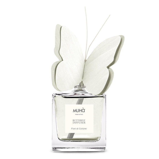 Diffusore a bastoncini Muha Butterfly 50 ml fragranza Fiori di Cotone