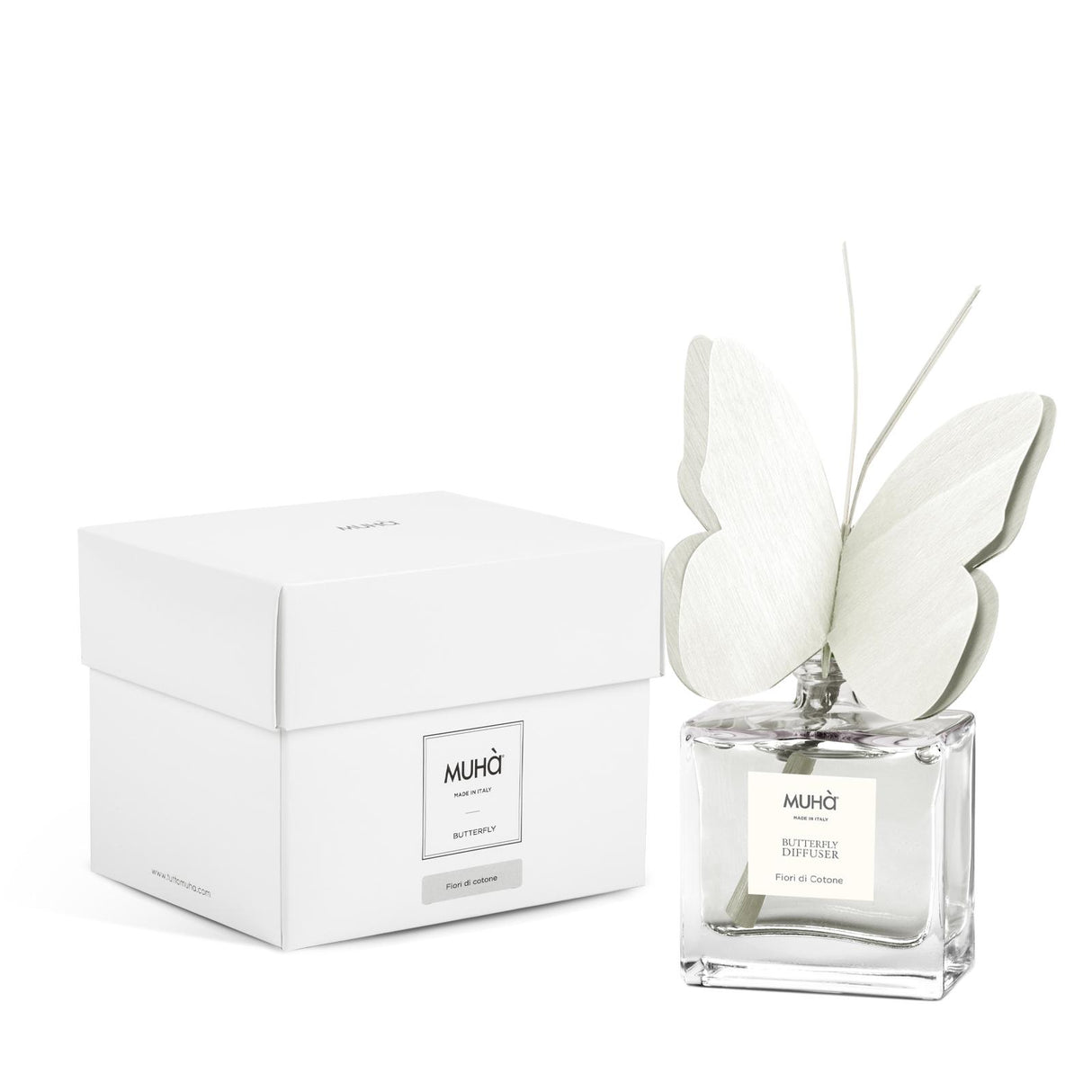 MUHA' Butterfly 50ml Home Fragrance Diffuser Cotton Flowers N06