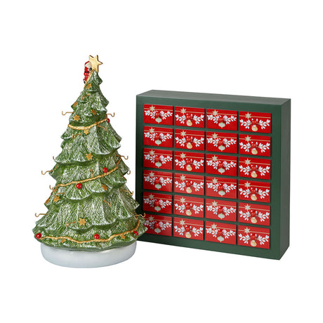 Calendario dell'Avvento Villeroy & Boch in porcellana 3D 43 cm