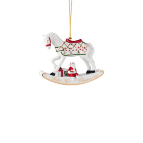 Addobbo Cavallo a Dondolo Villeroy & Boch in porcellana 11x9 cm