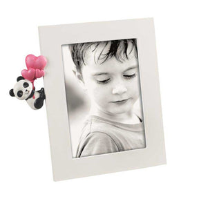 Portafoto bambino Mascagni Casa con panda in rilievo MDF 13x18 cm