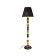 Lampada da terra Firefly Lladrò in porcellana decori metallizzati 159x45 cm