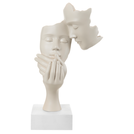 Scultura coppia innamorati Bongelli Preziosi in marmorino 39 cm