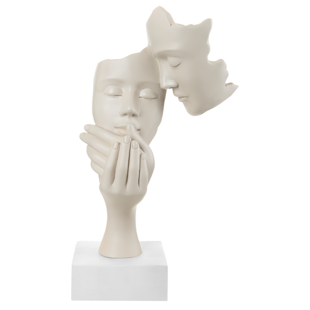 Scultura coppia innamorati Bongelli Preziosi in marmorino 39 cm