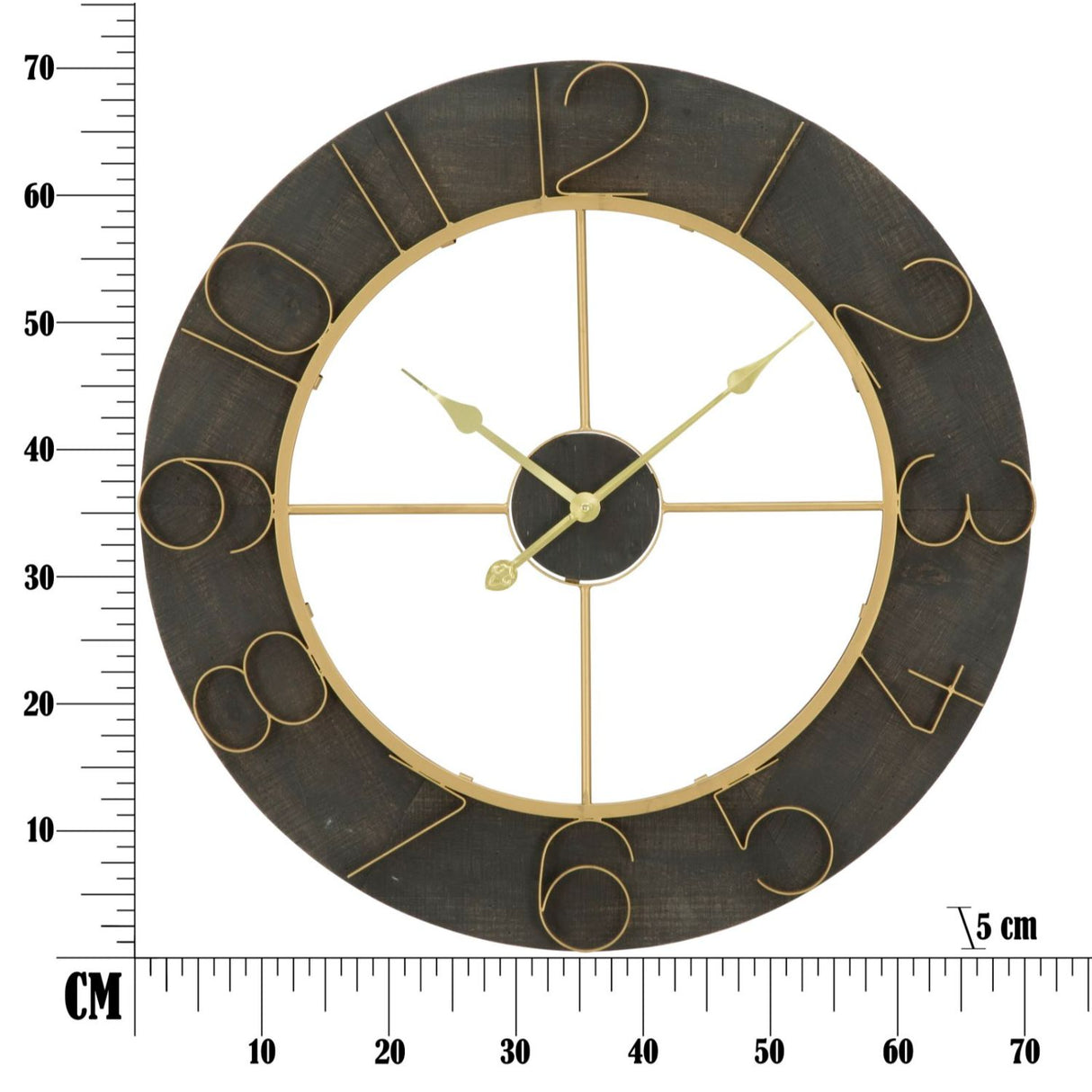 MAURO FERRETTI Orologio da Muro Dark Glam cm 70x5
