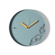 Orologio minimal Alba Arti & Mestieri in ferro colore verde marino 30x30 cm